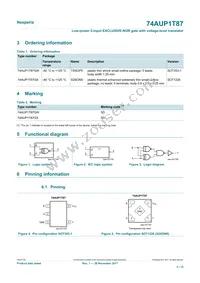 74AUP1T87GXH Datasheet Page 2