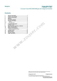 74AUP1T87GXH Datasheet Page 15