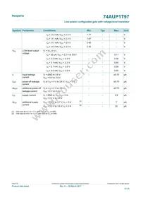 74AUP1T97GS Datasheet Page 9