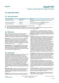 74AUP1T97GS Datasheet Page 21