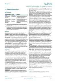 74AUP1T98GN Datasheet Page 18