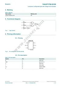 74AUP1T98GW-Q100H Datasheet Page 2