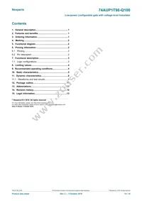 74AUP1T98GW-Q100H Datasheet Page 14