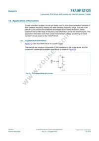 74AUP1Z125GN Datasheet Page 21