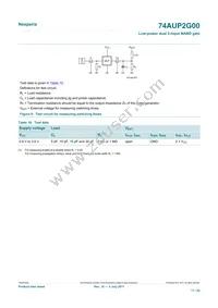 74AUP2G00GD Datasheet Page 11