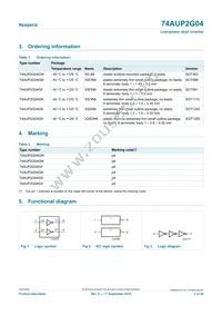74AUP2G04GN Datasheet Page 2