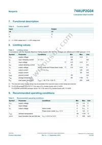 74AUP2G04GN Datasheet Page 4