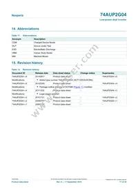 74AUP2G04GN Datasheet Page 17