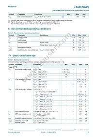 74AUP2G06GN Datasheet Page 4