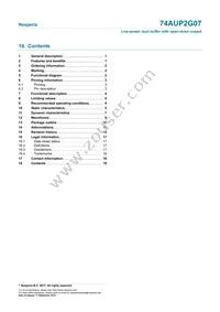 74AUP2G07GXZ Datasheet Page 19