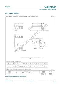 74AUP2G08GD Datasheet Page 12