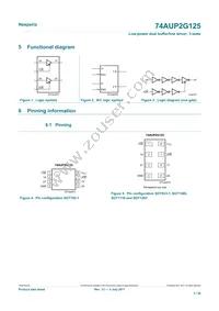 74AUP2G125GD Datasheet Page 3