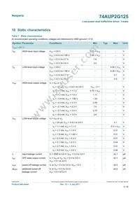 74AUP2G125GD Datasheet Page 6
