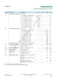 74AUP2G125GD Datasheet Page 9