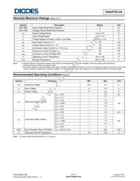 74AUP2G125RA3-7 Datasheet Page 3