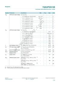 74AUP2G126GD Datasheet Page 9