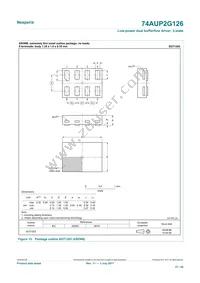 74AUP2G126GD Datasheet Page 21