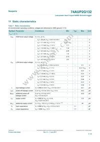 74AUP2G132GD Datasheet Page 6