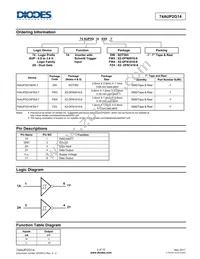74AUP2G14DW-7 Datasheet Page 2