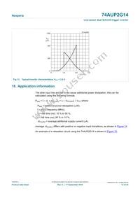 74AUP2G14GXZ Datasheet Page 12