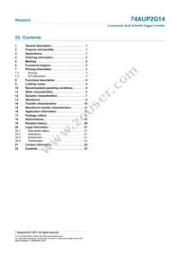 74AUP2G14GXZ Datasheet Page 23