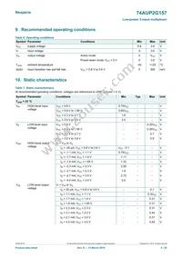 74AUP2G157GD Datasheet Page 5