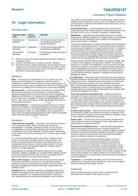 74AUP2G157GD Datasheet Page 21