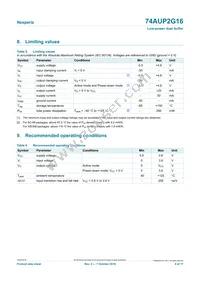 74AUP2G16GFH Datasheet Page 4
