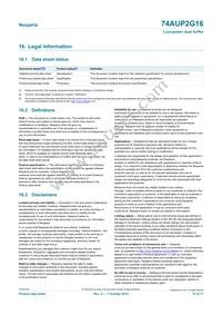 74AUP2G16GFH Datasheet Page 15