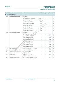 74AUP2G17GN Datasheet Page 7