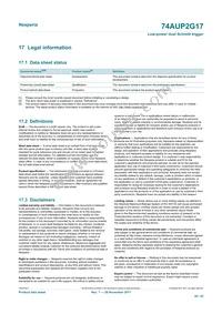 74AUP2G17GN Datasheet Page 20