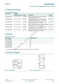 74AUP2G240GD Datasheet Page 2