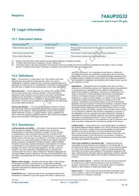 74AUP2G32GD Datasheet Page 20