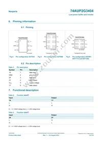 74AUP2G3404GF Datasheet Page 3