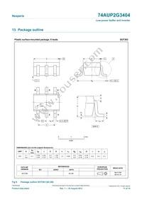 74AUP2G3404GF Datasheet Page 11