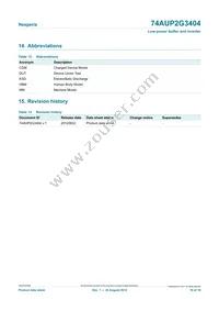 74AUP2G3404GF Datasheet Page 16