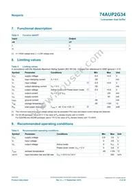 74AUP2G34GN Datasheet Page 4