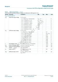 74AUP2G57DPJ Datasheet Page 8