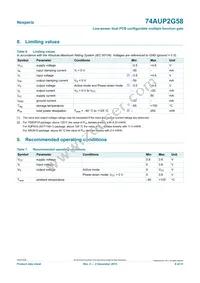 74AUP2G58DPJ Datasheet Page 6