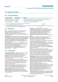 74AUP2G58DPJ Datasheet Page 19