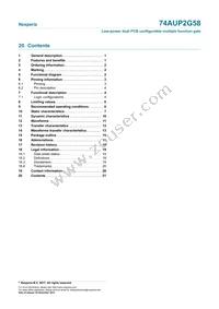 74AUP2G58DPJ Datasheet Page 21