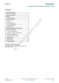 74AUP2G97DPJ Datasheet Page 16