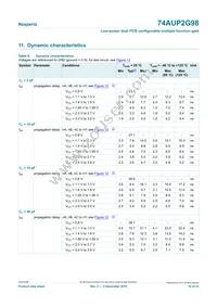 74AUP2G98DPJ Datasheet Page 10