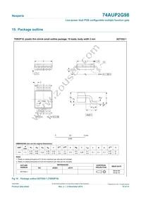 74AUP2G98DPJ Datasheet Page 15