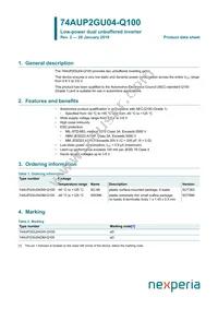 74AUP2GU04GW-Q100H Datasheet Cover