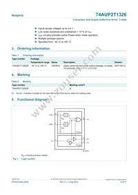 74AUP2T1326GF Datasheet Page 2