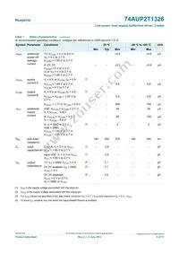 74AUP2T1326GF Datasheet Page 6