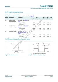 74AUP2T1326GF Datasheet Page 11