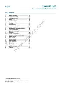 74AUP2T1326GF Datasheet Page 17