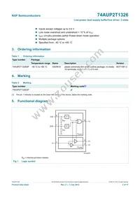 74AUP2T1326GF Datasheet Page 3